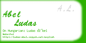 abel ludas business card